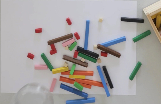 Regletas cuisenaire, descubriendo los números en color D005